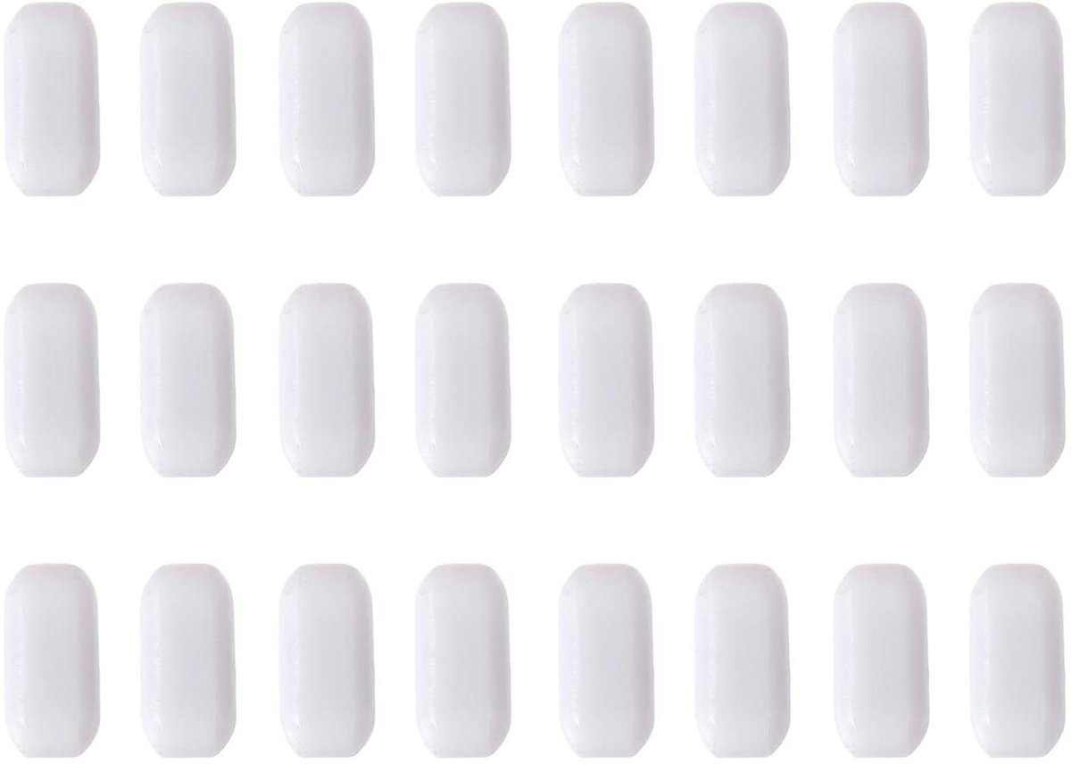 Magnetische Roerstaafjes - Mixer Staafjes - Laboratorium Mengen - PTFE Coating - 75 Stuks - Wit