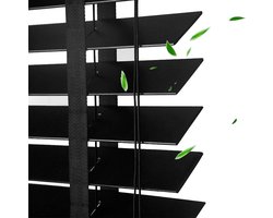 Houten Jaloezieën - Houten Raambekleding - Privacy en Lichtregeling - Natuurlijk Tung Hout - 70x130cm - Houtkleur
