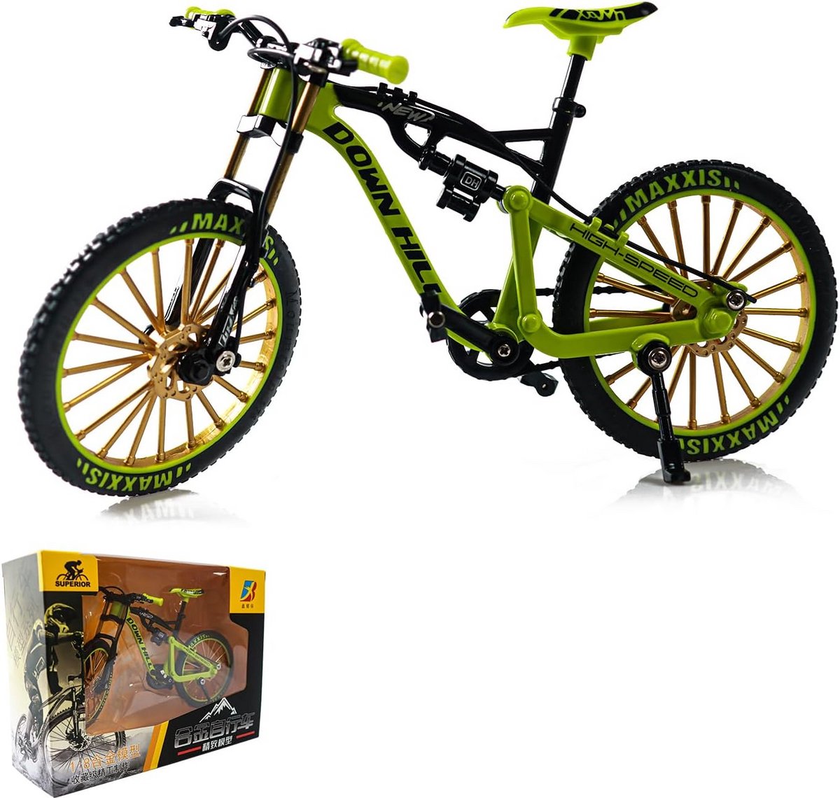 Miniatuur Mountainbike Speelgoed Model - 1:8 Schaal Vingerfiets