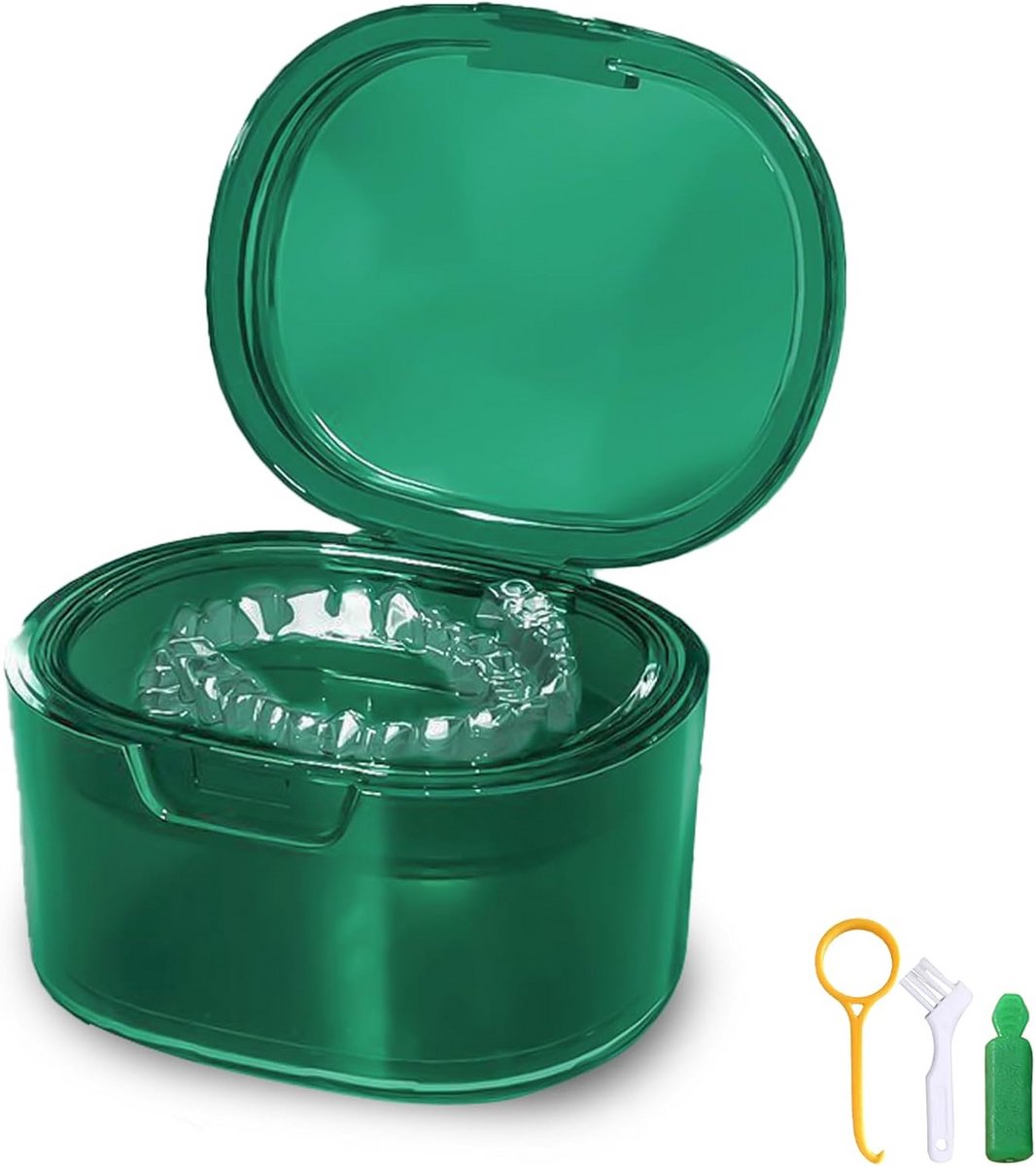 Complete Prothese Verzorgingsset met Opbergdoos en Reinigingsaccessoires