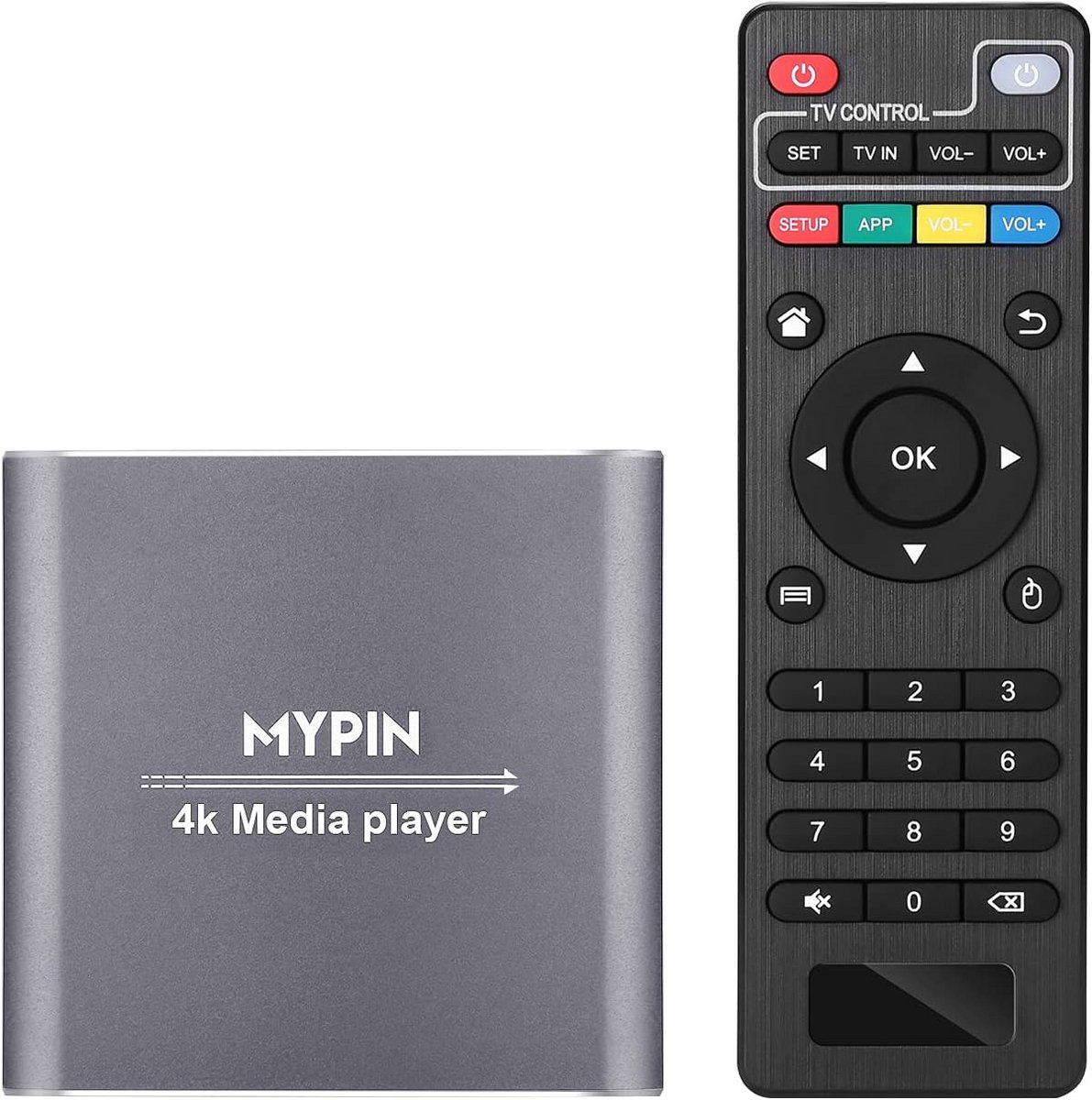 4K HDMI Mediaspeler met USB, SD Kaart en AV-uitgang voor HDTV