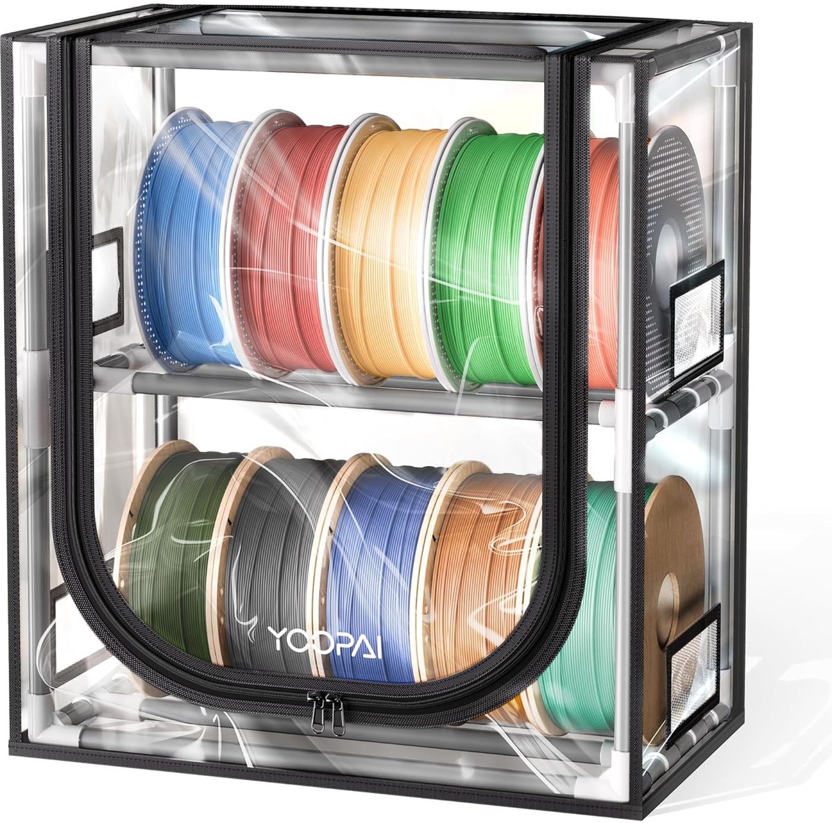 Filament Opslagdoos 3D-printer - Droogrek met 2 Lagen voor 12 Rollen Filament