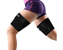 supregear Thigh Wraps Support, 2-Pack Breathable Thigh Compression Sleeve Adjustable Neoprene Hamstring Quad Wrap Non-Slip Thigh Brace Women Men Leg Slimmer for Pulled Groin Muscle