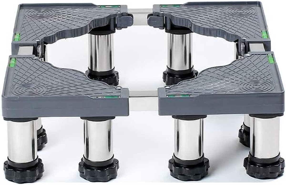 Verstelbaar Onderstel voor Wasmachine en Droger - RVS, 45-70 cm Hoogte