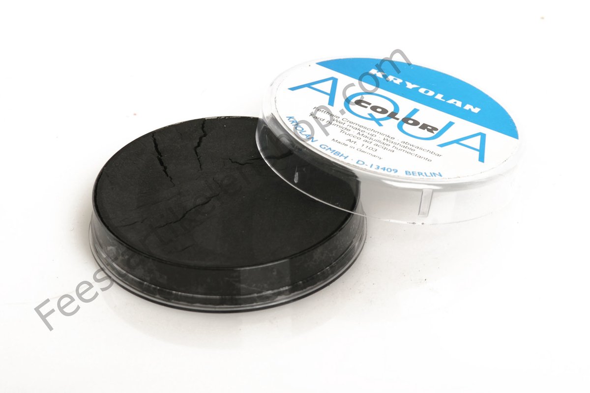 Kryolan - Aquacolor Schmink - 071 - Zwart - 55 ml