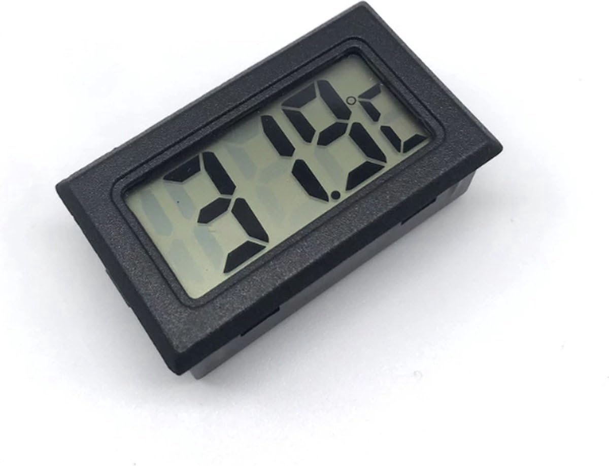 Digitale Thermometer - Koelkast Vriezer - Voedsel Opslag - Groot LCD Scherm - 2 cm - Zwart