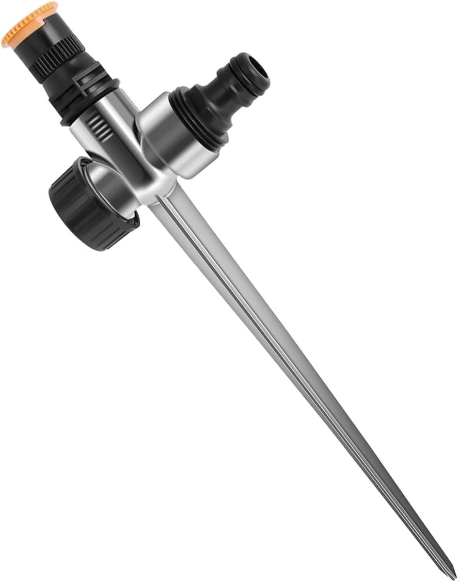 Gazonverstuiver - Tuinsproeier - Gazon Bewateren - Traploos Bereik - 24 cm - Zilver
