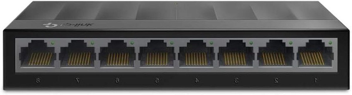 Netwerk Switch - Ethernet Hub - Netwerk Uitbreiding - 8 Gigabit Poorten - Desktop Model - Zwart