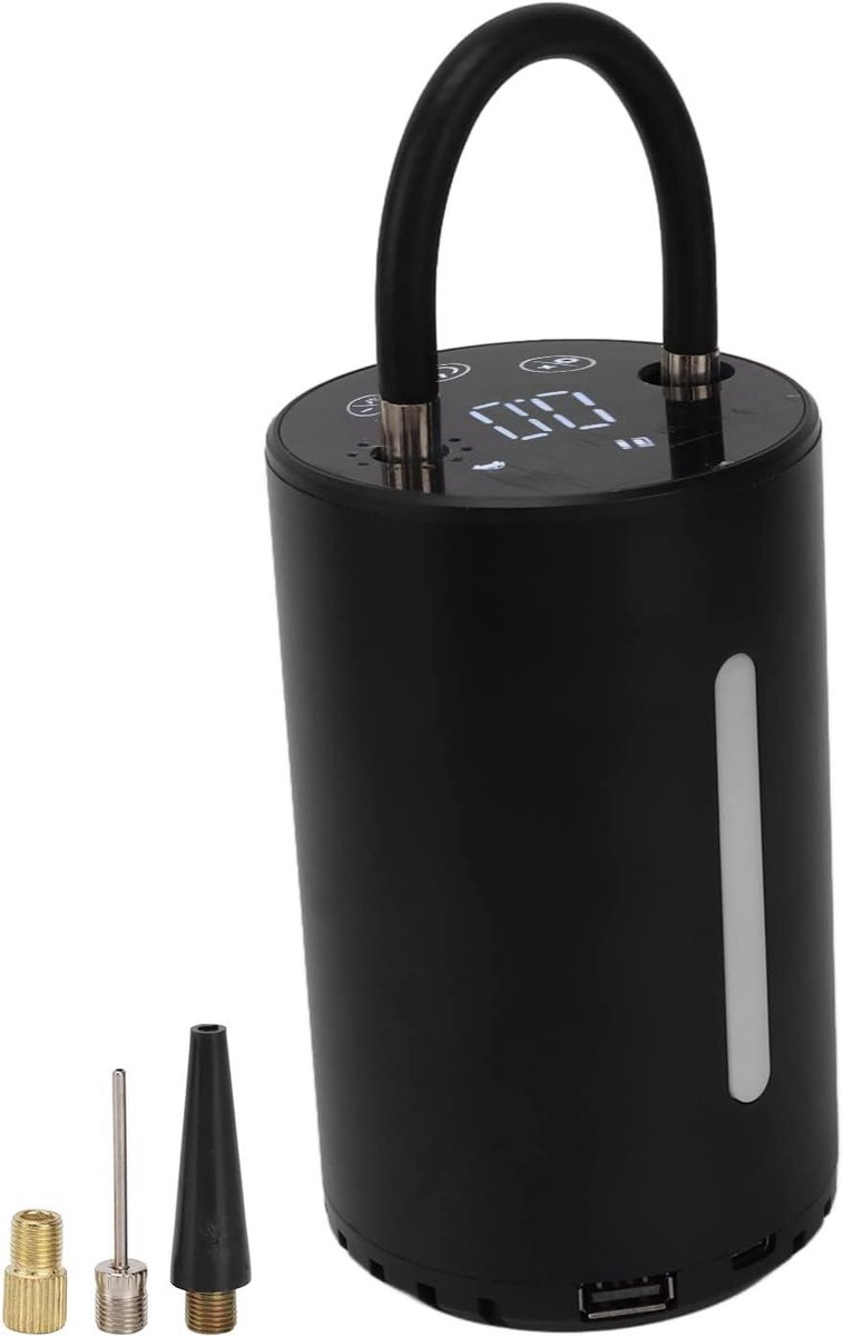 Luchtpomp - Bandenvuller - Banden Oppompen - Draadloos en LCD - 150 PSI - Zwart