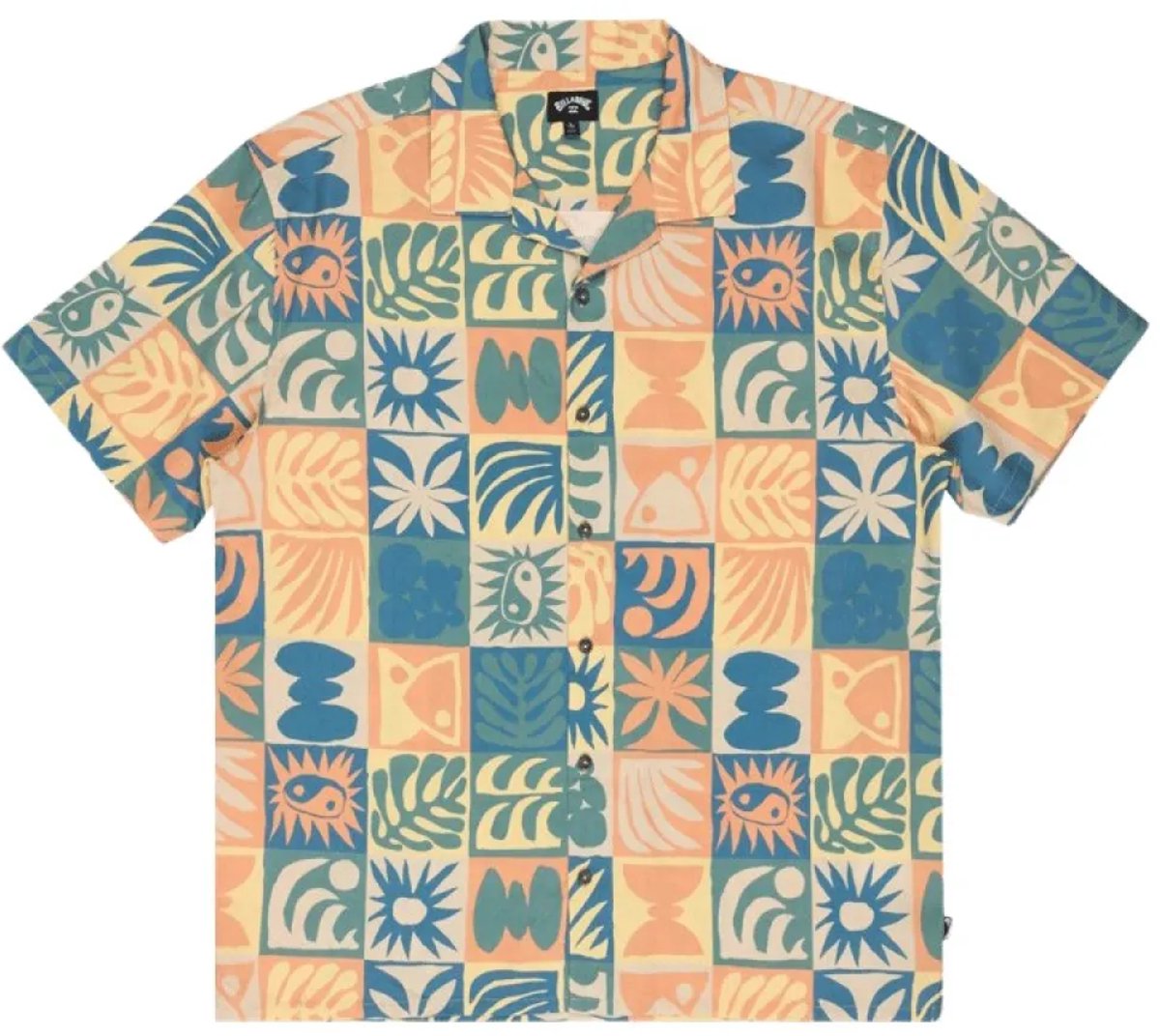 Billabong Vacay Overhemd Met Korte Mouwen Veelkleurig L Man Turquoise