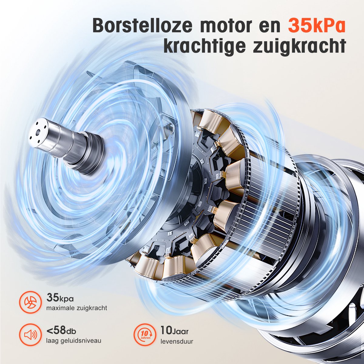 Elekiatech Steelstofzuiger - 35000Pa - Steelstofzuiger - afbeelding 3