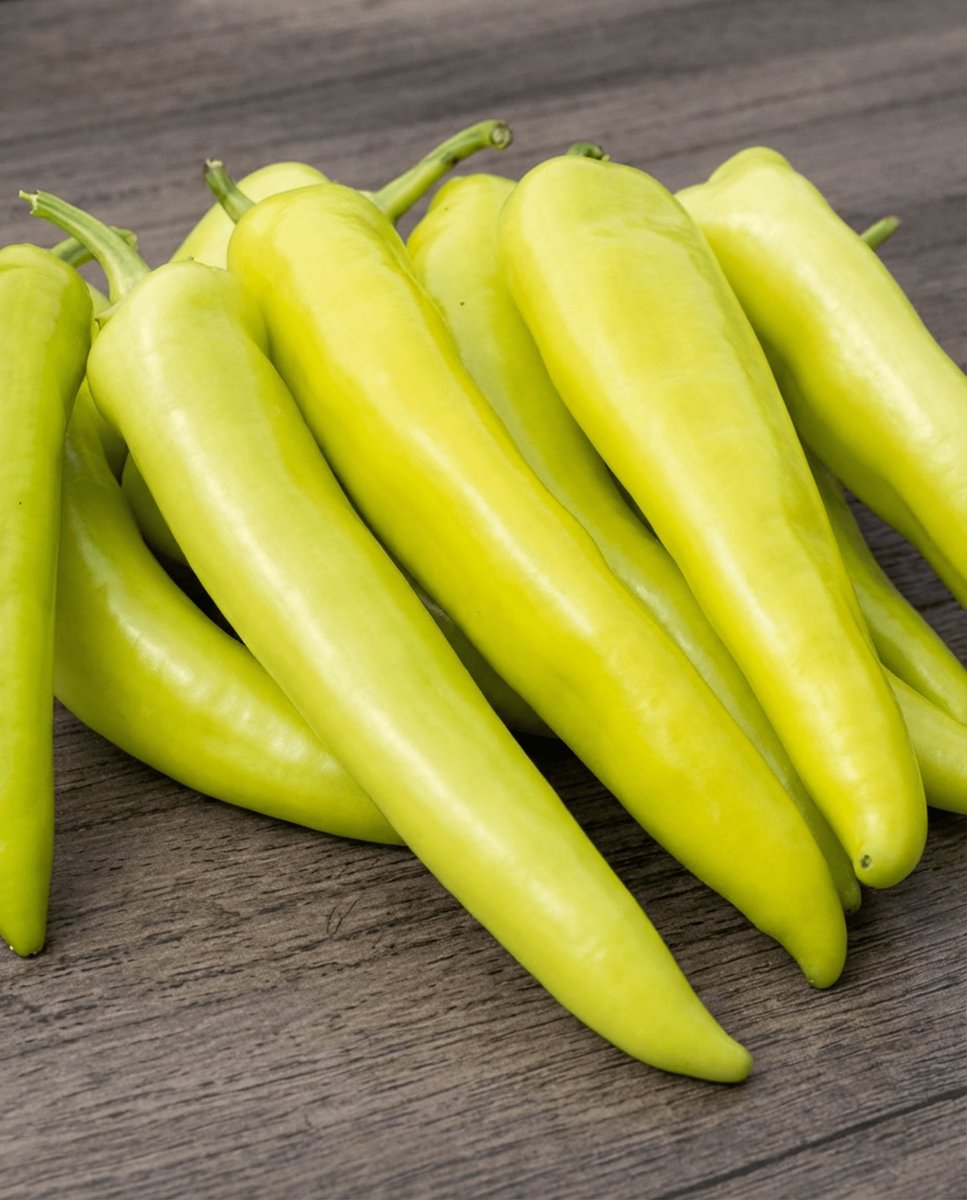 Peper Hungarian Yellow Wax Zaden Capsicum Annuum Eenjarig