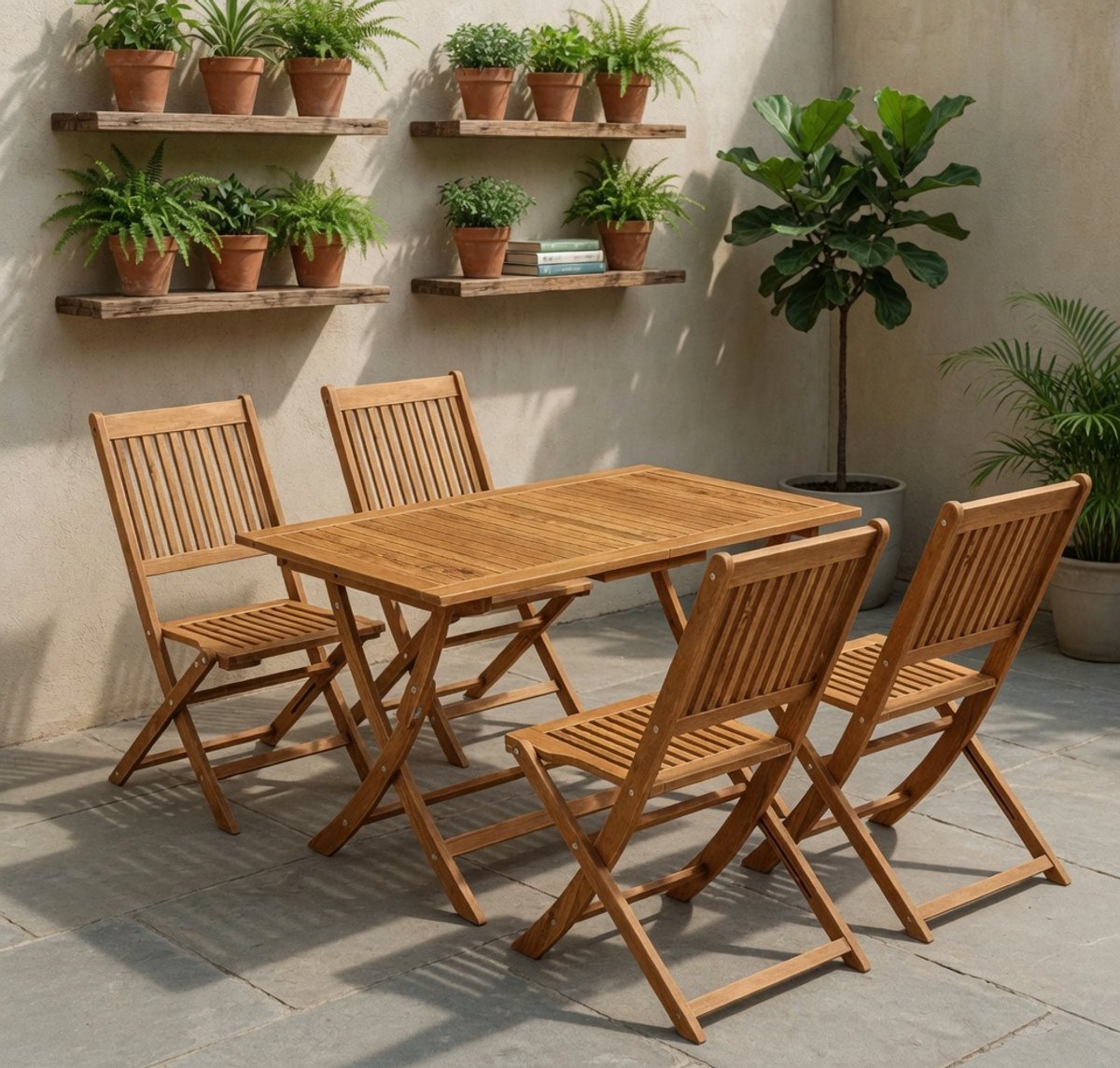 Luxe Poly Rattan Tuinset – Weerbestendig – 120 cm – Industrohome