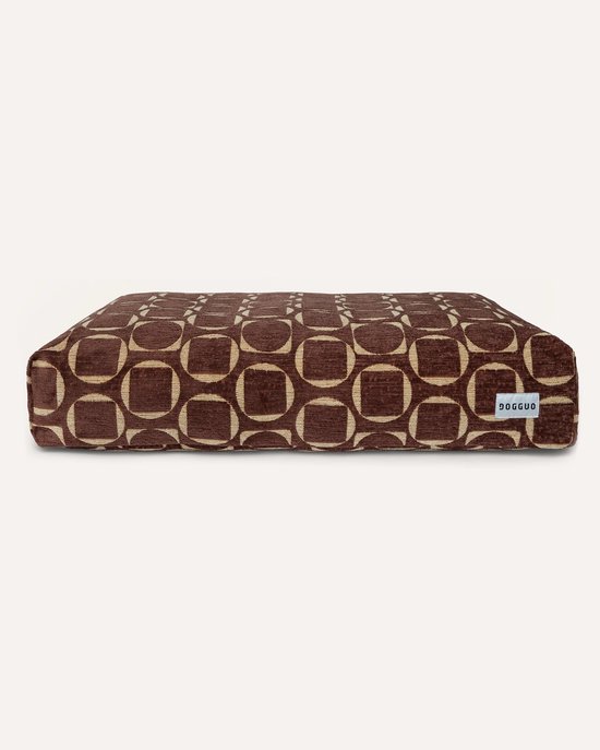 DOGGUO® Orthopedisch Hondenkussen - L 105x65 cm - Grote Hondenmatras - Honden Kussen voor Grote Hond - Zachte Hondenbed - Wasbare Hoes - Memory Foam Hondenmand - Dog Bed - Coussin Chien - Bruin Geel