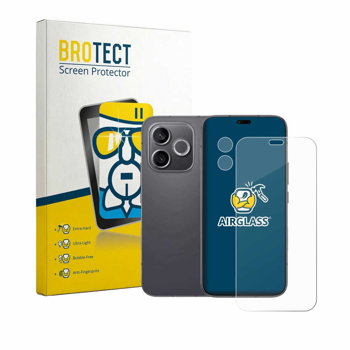 Screenprotector voor Honor 600 Lite (Voor+Camera) Beschermglas transparant