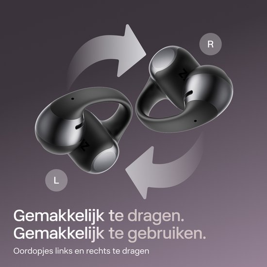 Shokz OpenDots ONE – Open Ear Oortjes – met Dolby Audio – Daardloze ...
