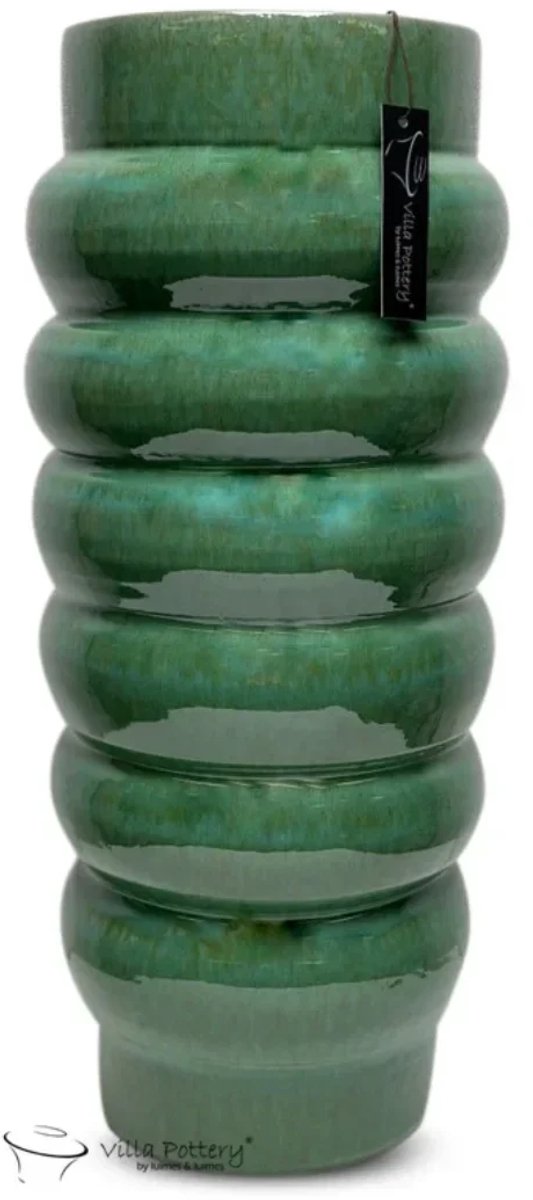 Villa Pottery Vaas - Villa Pottery - Decoratie - Woondecoratie - Keramiek - Michelin 2 - Reactive Green Groen