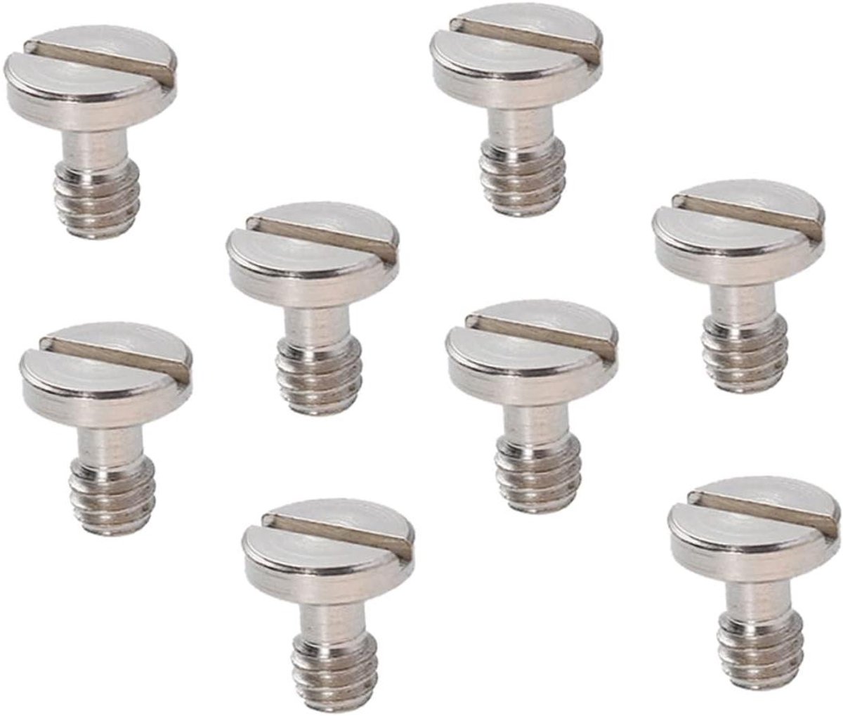 Statiefschroef - Snelkoppelingsschroef - Camera Bevestigen - Snelontgrendeling - 1.3 cm - Zilver