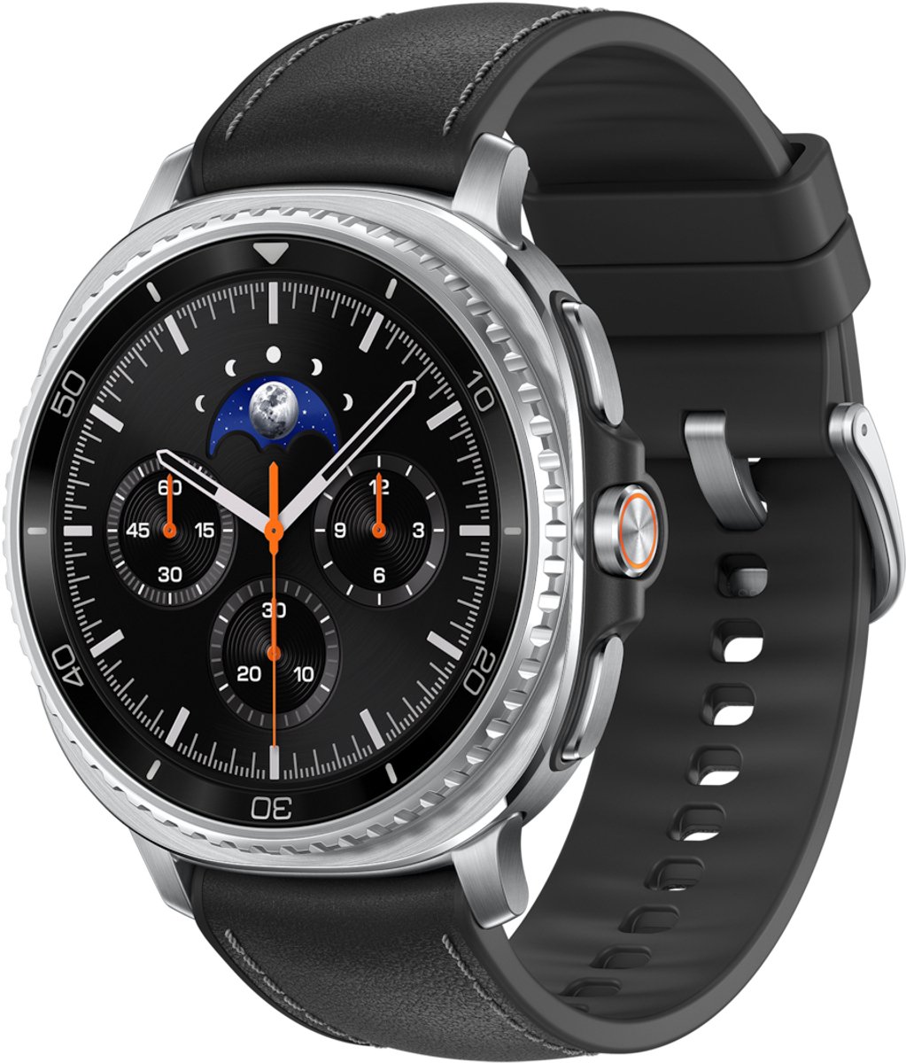 Samsung Galaxy Watch 8 Classic 3,3 cm (1.3") AMOLED 46 mm Digitaal 438 x 438 Pixels Touchscreen 4G Zilver Wifi GPS
