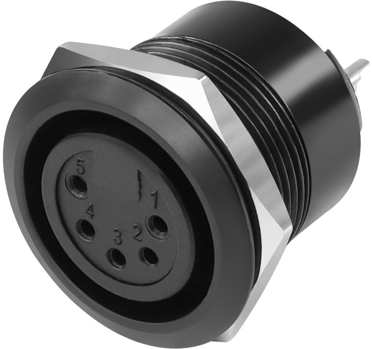 QIANRENON 5 Pin XLR Female Solder Connector voor DMX en Geluidsapparatuur