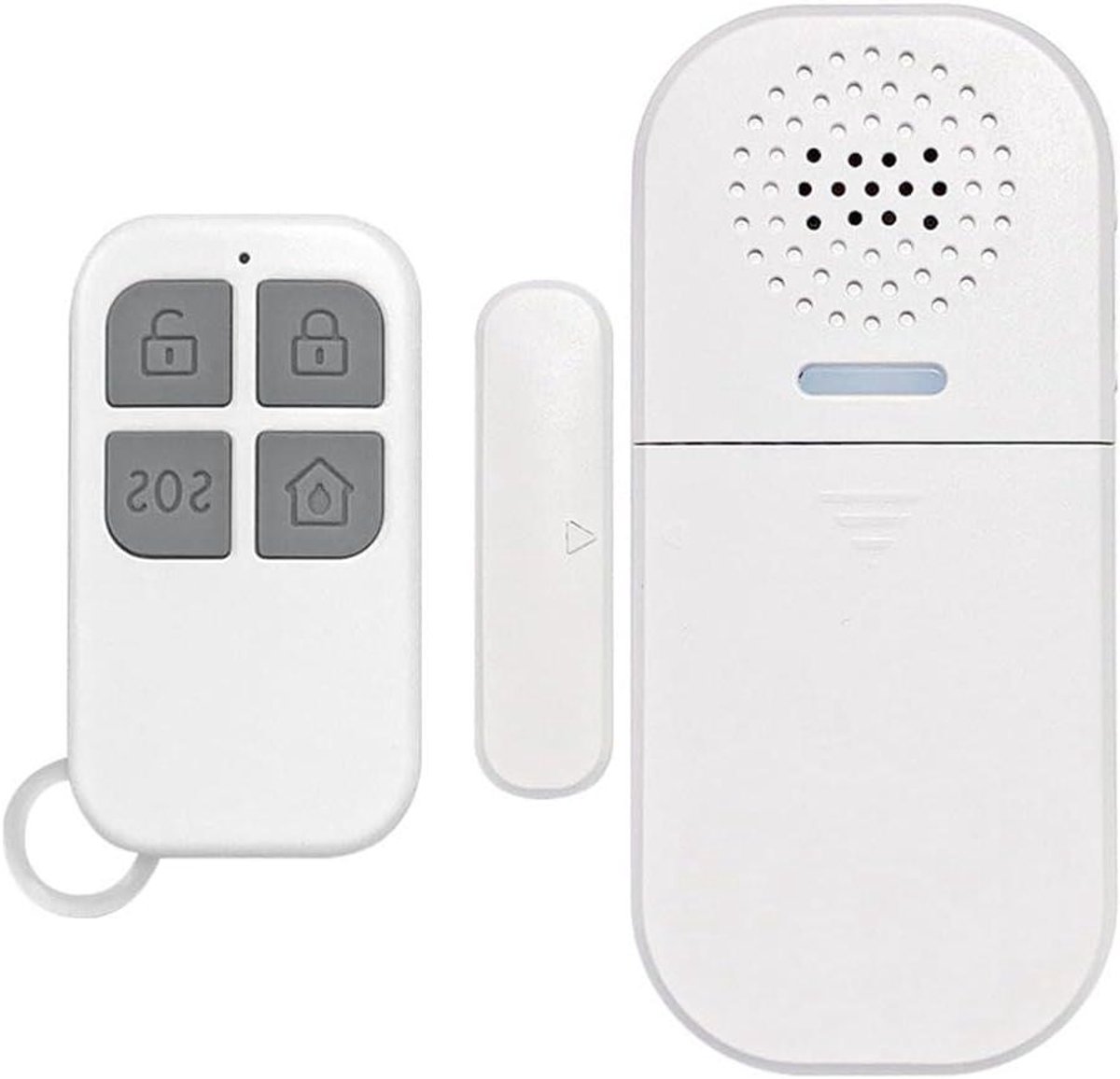Deurraam Sensor Alarm - Inbraakalarm Systeem - Huis Beveiligen - 130dB Geluid Licht - 84 Gram - Wit
