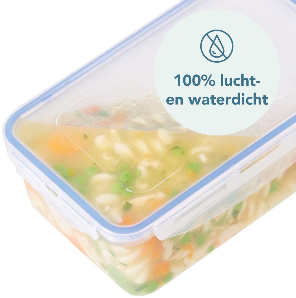 Lock&Lock Diepvriesbakjes - Meal prep bakjes - Vershoudbakjes - 350 ml - Set 6 stuks - 100% Lekvrij - BPA vrij - PFAS vrij - Magnetron bakjes met deksel - Diepvriesdozen - Bewaarbakjes - Vershouddoos - Snackdoosjes - Transparant — afbeelding 7
