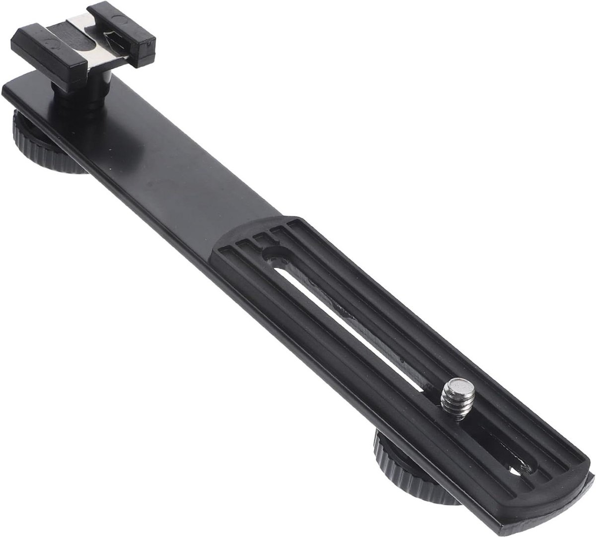 Microfoon Beugel - Invullicht Houder - Live Uitzenden - Dubbele Bevestiging - 16 cm - Zwart