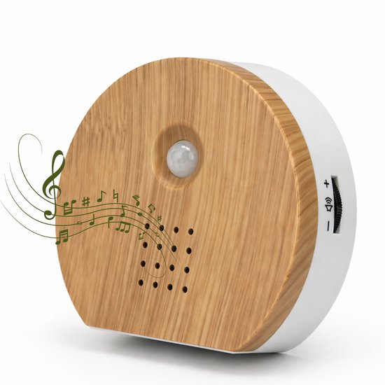 Nextora Vogelhuisje met Geluid - Vogelhuisje - Vogelgeluiden Huisje met Sensor - Vogelgeluiden Huisje voor op Toilet - Vogelgeluiden