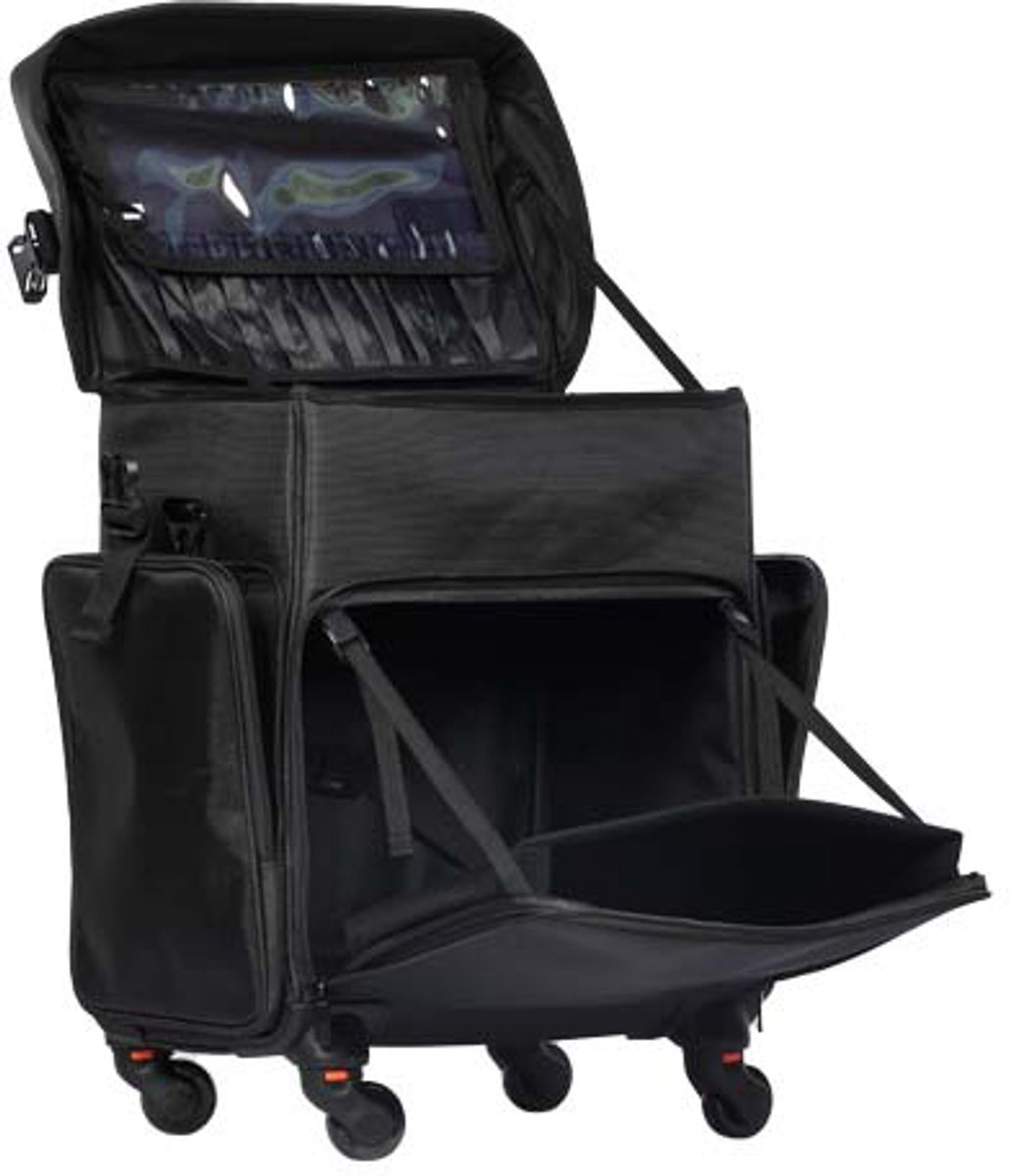Podostar 2 in 1 VISAGIE FANCY koffer - Deelbaar - Zwart - Make-up