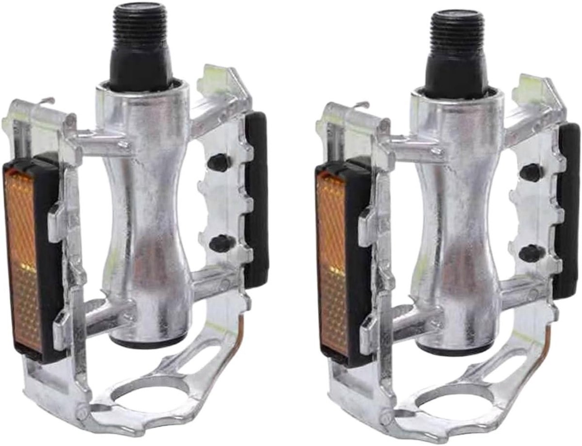 Inklapbare Fietspedalen - Vouwpedalen Fiets - Fietsen en Trainen - Aluminiumlegering - Standaard Interface - Zilver