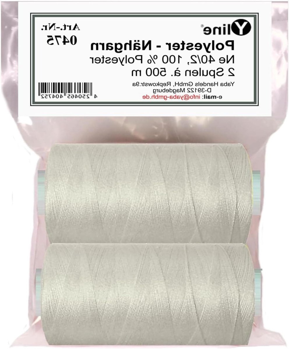 Naaigaren Set - Polyester Garen - Kleding Maken - Scheurvast Krimpvrij - 1000 Meter - Lichtgrijs