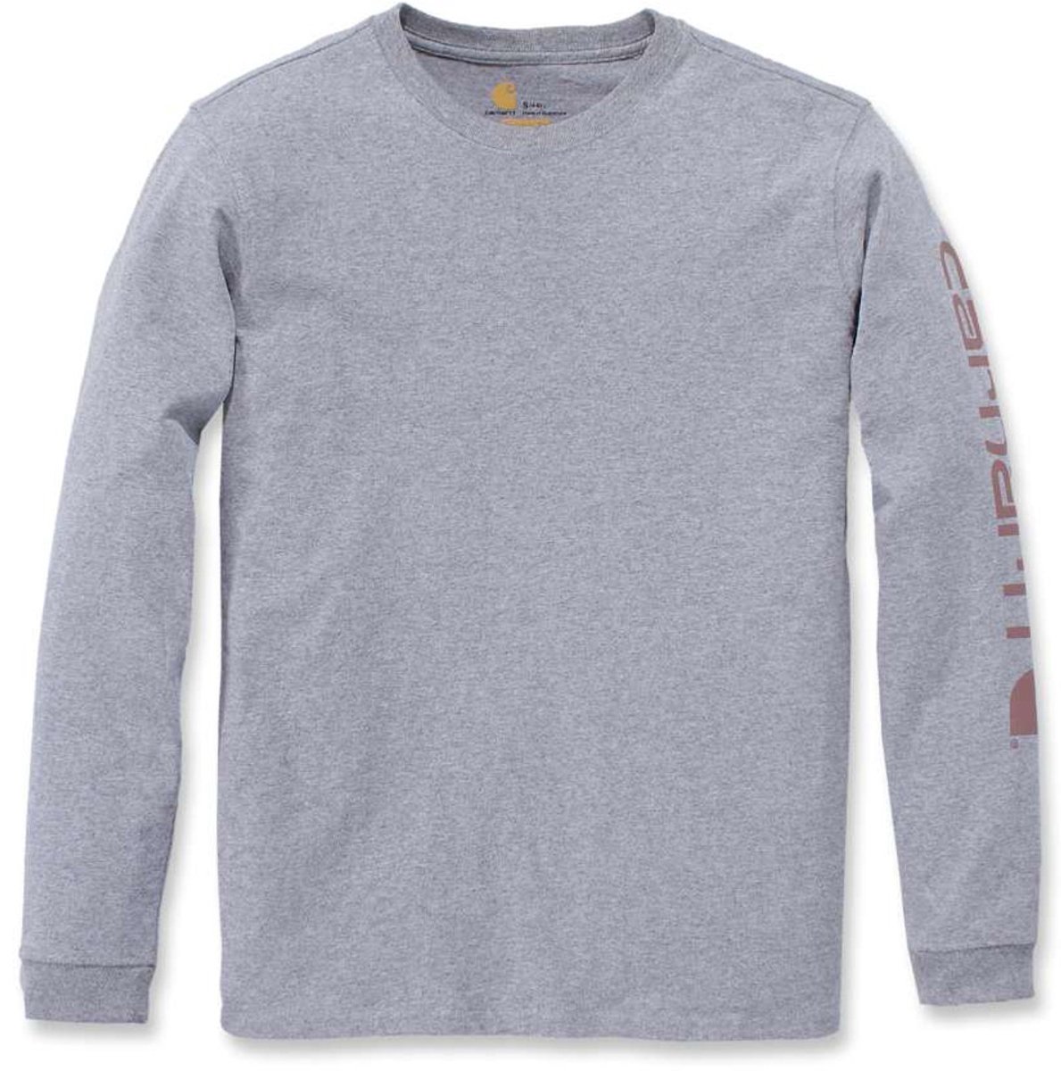 Carhartt Damen T-Shirt Workwear Logo L/S T-Shirt Heather -L Grijs