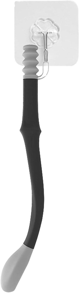 Zelfafwisbare hulp - Toilethygiëne tool - Persoonlijke reiniging - Ergonomisch ontwerp - 395 cm - Grijs