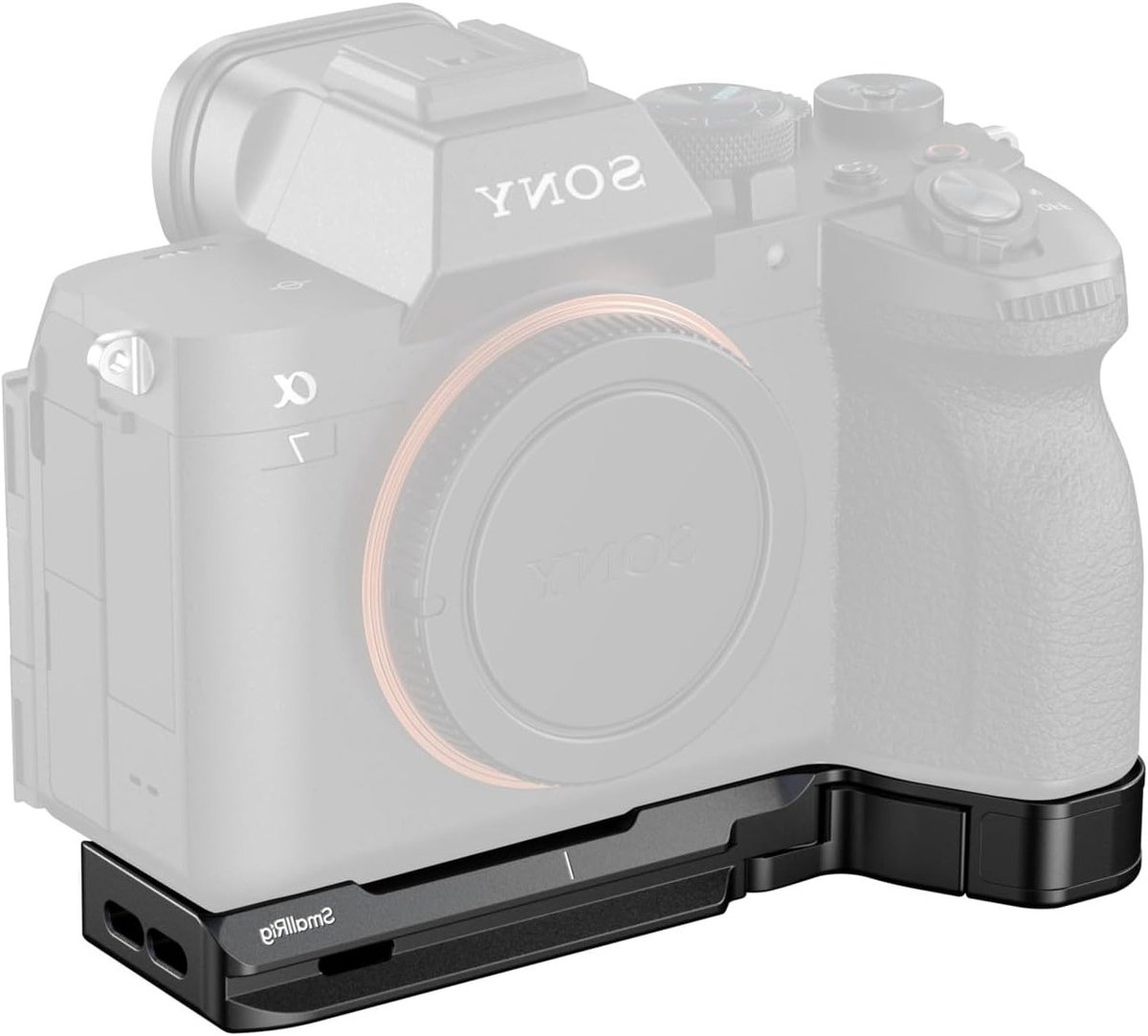 Basisplaat voor Sony Alpha 7 V/7R V/7 IV/7S III met AirTag-slot, Arca-Swiss compatibel, lichtgewicht ontwerp, 1/4"-20 schroefdraad gaten, ergonomisch design - 6033