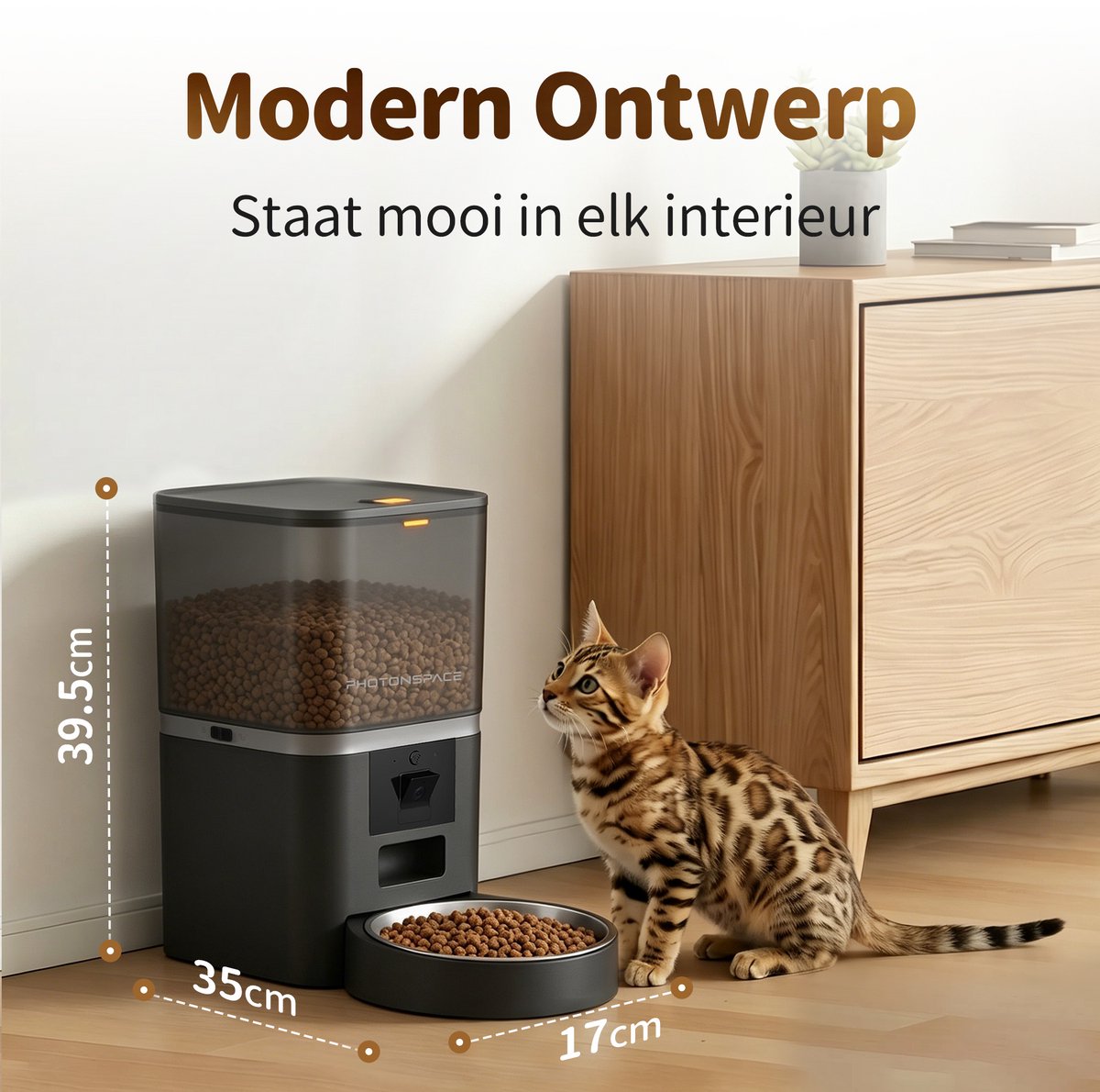 Photonspace Automatische Voerbak Kat & Hond 6L thumbnail 5