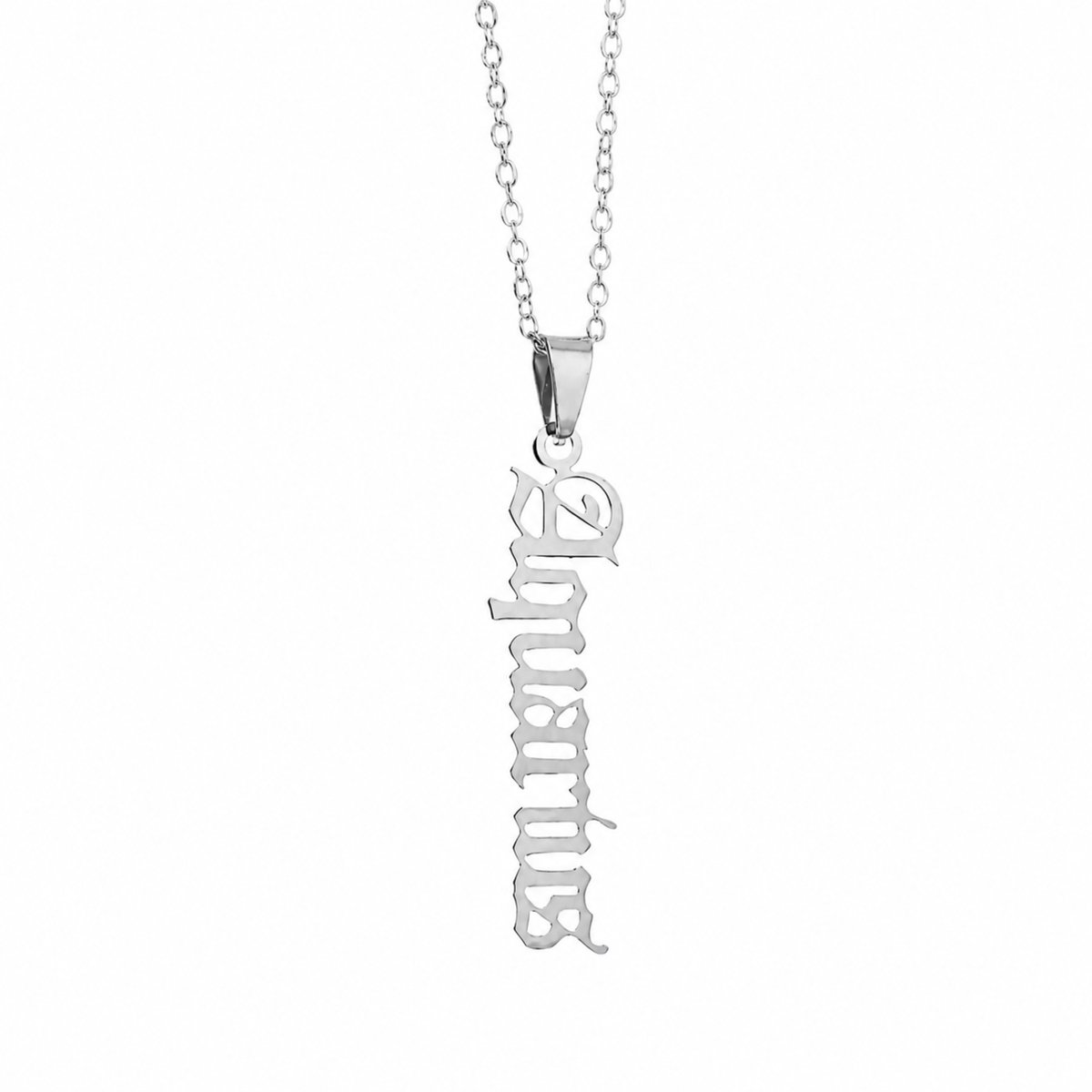 MoodLux Sterrenbeeld Ketting - Waterman - Aquarius - Zilver - Roestvrij Staal – 50cm Halsketting met Zodiac Hanger - Mannen & Vrouwen – 12 Sterrenbeelden – Perfect Cadeau