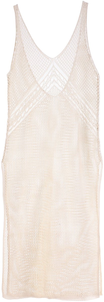 She life style - Zomer tuniek/Strand jurkje - jurkje van viscose / katoen - one size - Beige