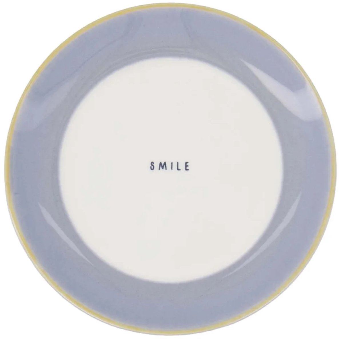 Gebaksbordje smile lichtblauw merk Zusss cadeau dames