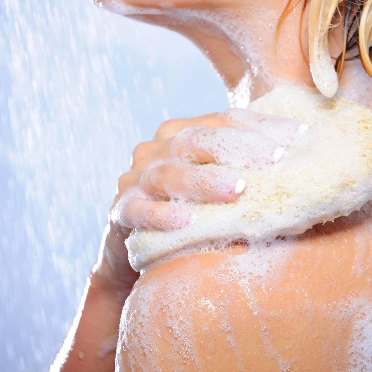 Loofahspons, 1 pak loofahspons Geschikt voor rugscrub en lichaamsverzorging, natuurlijke spons, loofahhandschoenen, perfect Geschikt voor spabaden en douches, Geschikt voor exfoliatie, massage en lichaamsverzorging.