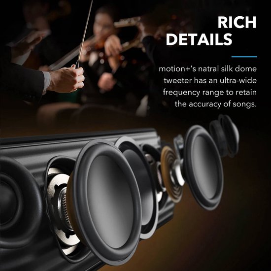 Trendique - Bluetooth speaker - Bluetooth speaker draadloos - Box - Krachtig 30W stereogeluid - BassUp-technologie - IPX7 waterdicht — afbeelding 4