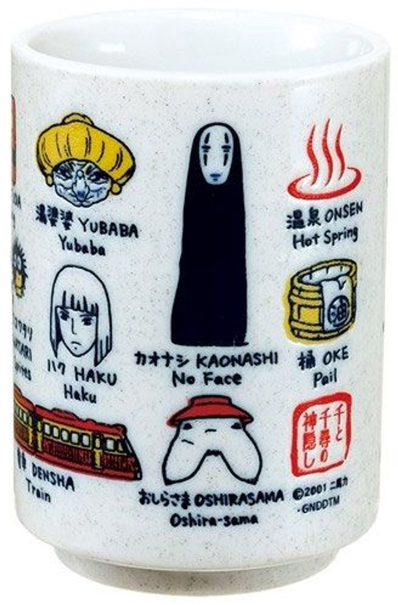 Benelic Spirited Away Japanese Tea Cup Characters Cups & Mok / Bekers