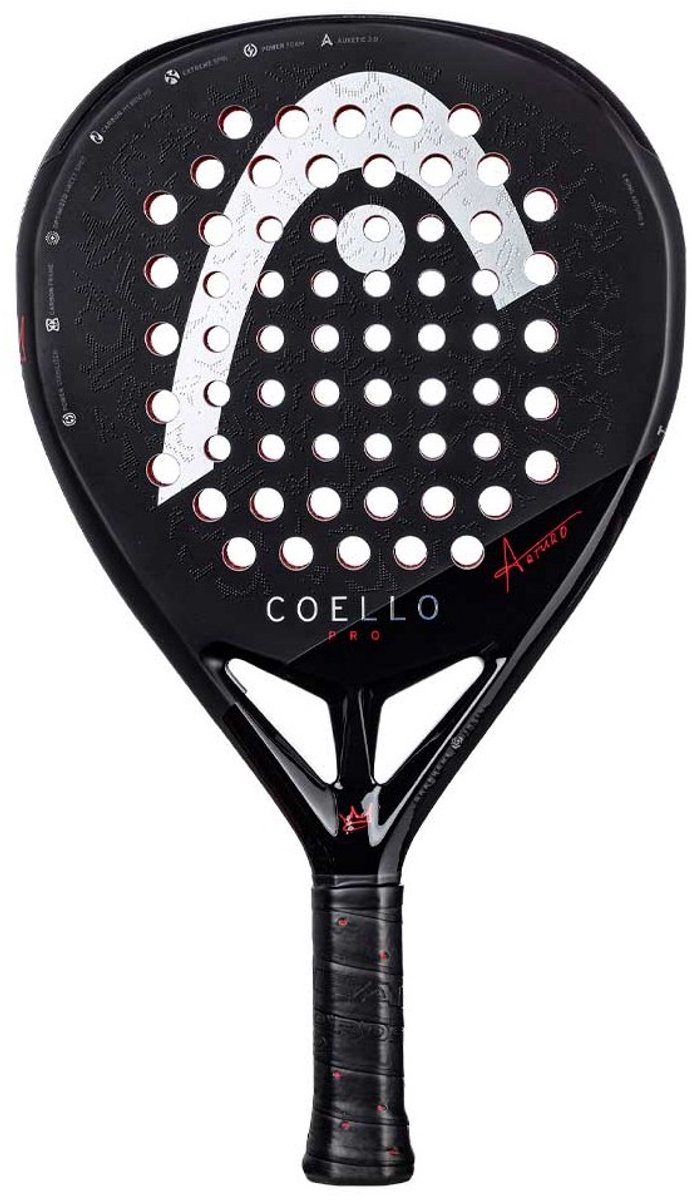 HEAD Coello Pro 2025 padel racket Zwart