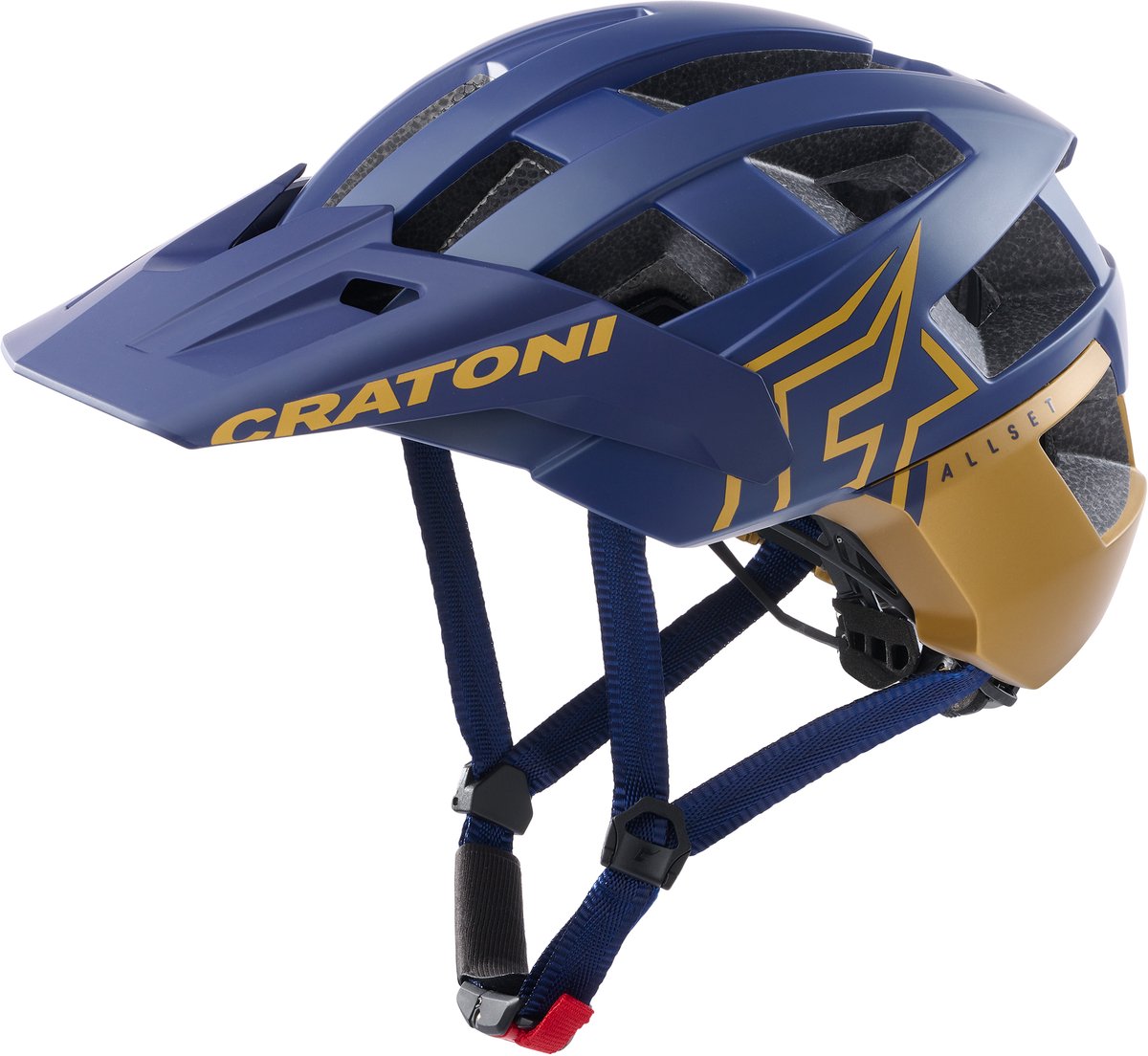 Helm Cratoni Allset Pro Blue-Gold Matt M-L