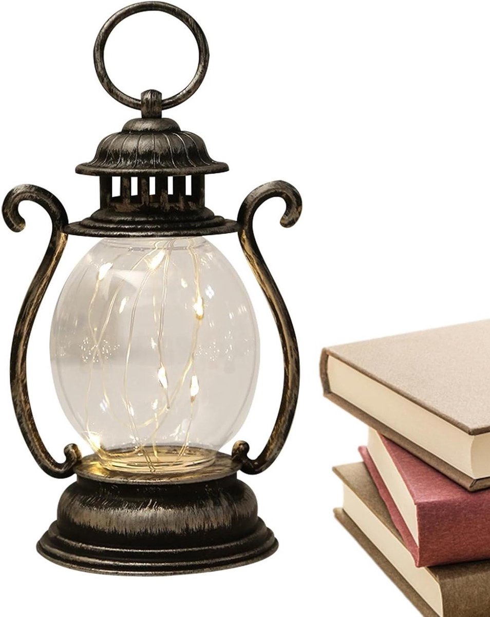Hangende LED Lantaarn - Rustieke Buitenlamp - Sfeerverlichting Creëren - 7 Kleuren Instelb