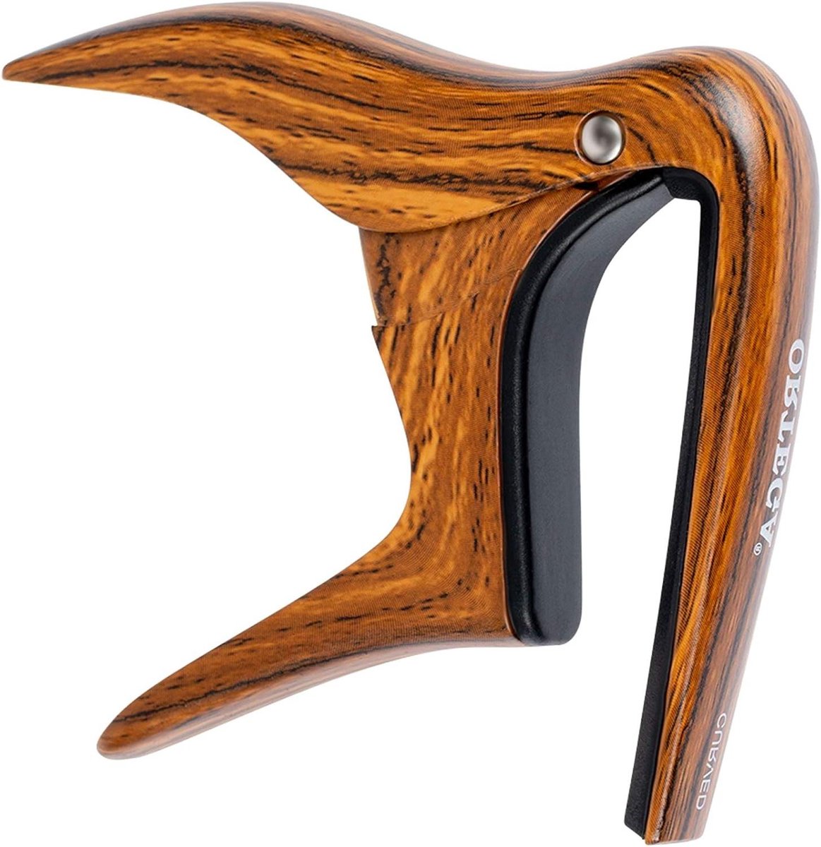 Gitaar Capo - Toets Klem - Muziek Maken - Walnoot Design - Gebogen Toets - Houtkleur