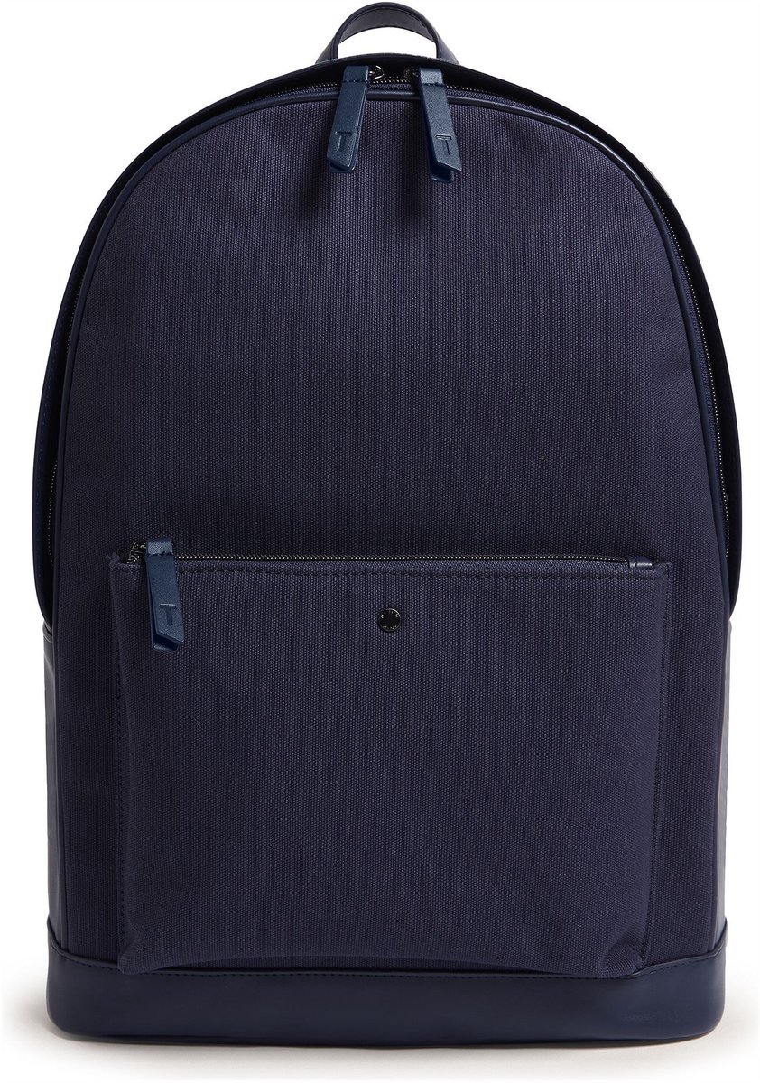 Ted Baker laptop rugzak rugzak met laptopvak Corbiin Canvas Stud Detail Backpack Dk - Blue donkerblauw