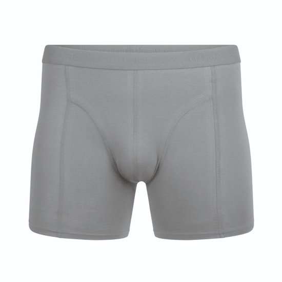 Grijze boxer, met een effen elastische tailleband.