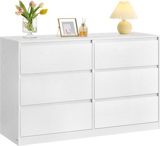 VASAGLE - Ladekast - Met 6 Lades - Voor Slaapkamer - Moderne KAILYN Collectie