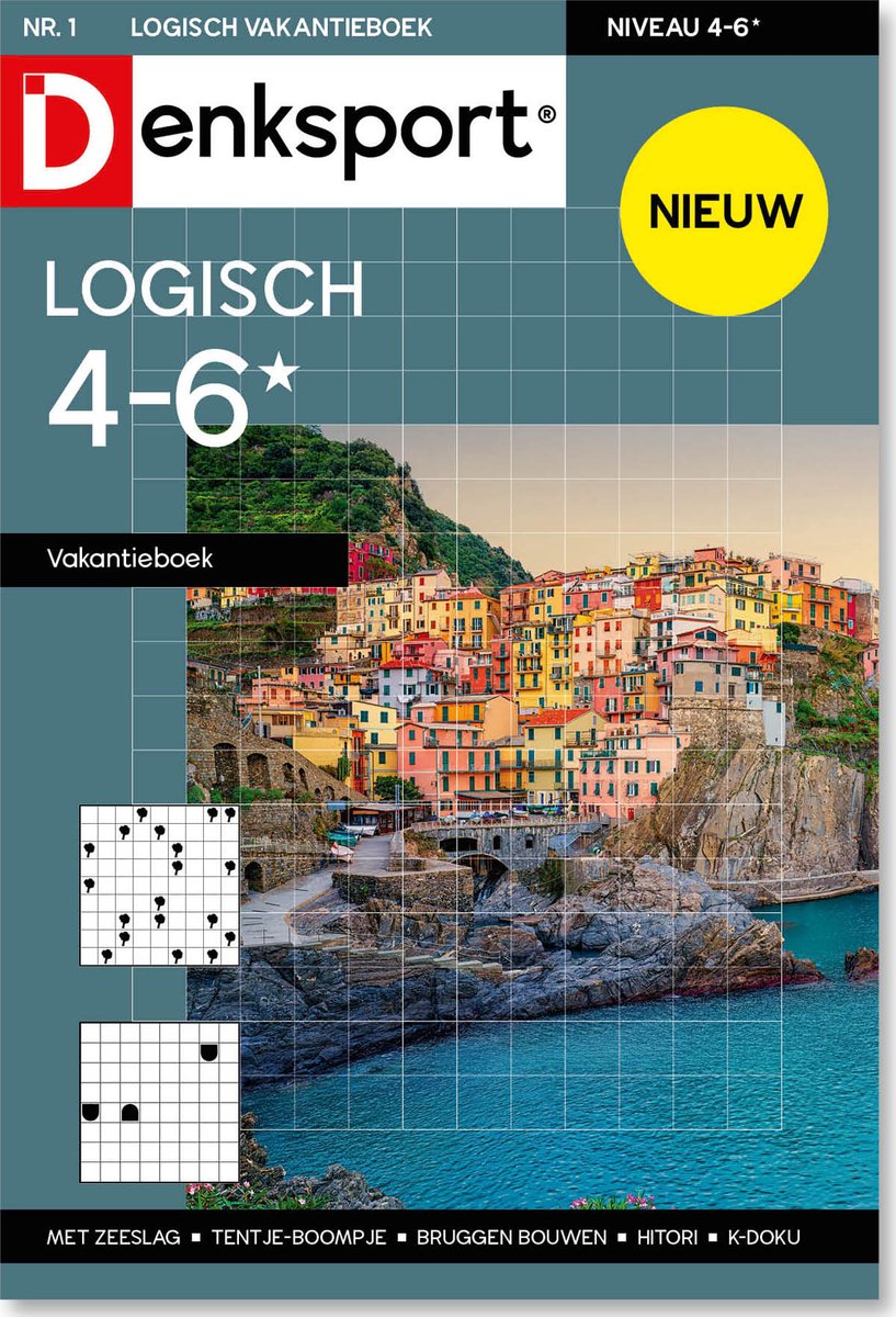 Denksport Puzzelboek - Logisch 4-6* vakantieboek, editie 1