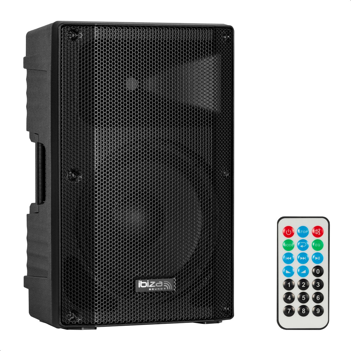 Ibiza - XTK12A-MKII - Actieve PA Speaker 12”/30 cm - Bluetooth, USB, SD en TWS - 2-Weg Bass Reflex - Zwart